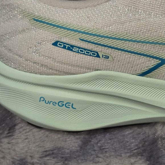 NWT Asics GT-2000 13 Running Shoes White Mint Green Stability Sneakers Womens 12 - Picture 7 of 8